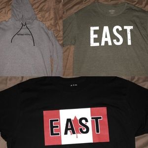 1 Hoodie + 2 T-Shirts East Coast Lifestyle Bundle